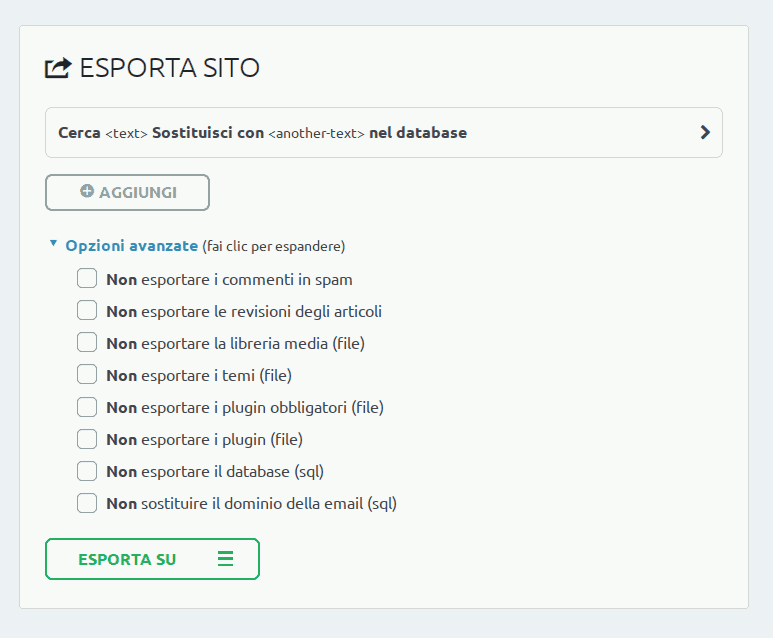 Plugin backup WordPress